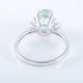 Ring 51 Aquamarine Ring Baguette Diamonds 58 Facettes 1