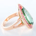 Bague 50.5 Bague Tourmaline green blue London Spinelles rouges 58 Facettes 1