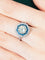 Bague Bague style Art Déco Saphirs Diamants 58 Facettes