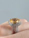 Bague 52 Bague Tourmaline jaune Diamants 58 Facettes