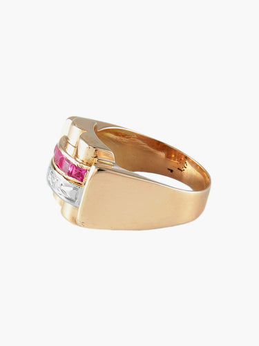 Bague BAGUE TANK OR & DIAMANTS 58 Facettes BO/120054