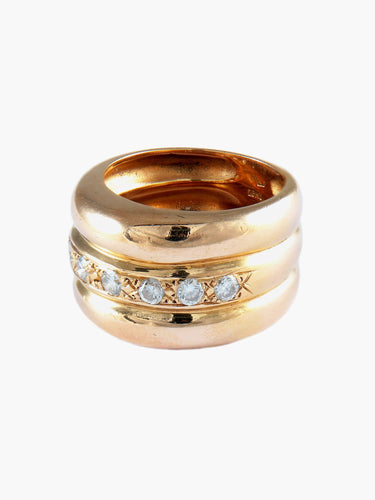 Bague 55 BAGUE JONC OR & DIAMANTS 58 Facettes BO/150009