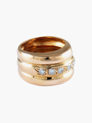 Bague 55 BAGUE JONC OR & DIAMANTS 58 Facettes BO/150009