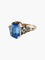 Bague 59 BAGUE ANCIENNE ANNEES 1900 OR ET SAPHIR 58 Facettes BO/150033  .