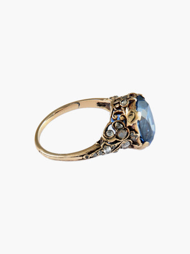 Ancienne jolie bague en or jaune 18 carats et pierre precieu | Kaufen Ancienne jolie bague en or jaune 18 carats et pierre precieu | Kaufen