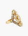 Ring 44 MODERN GOLD AND DIAMOND RING 58 Facettes BO/150044