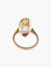 Ring 48 “OVAL” QUARTZ & GOLD RING 58 Facettes BO/130099