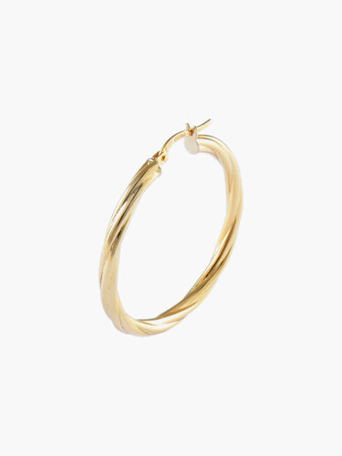 Boucles d'oreilles BOUCLES D'OREILLES "CREOLES TORSADE" 58 Facettes BO/130049