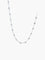 Collier COLLIER MODERNE OR BLANC & DIAMANTS 58 Facettes BO/210034