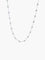 Collier COLLIER MODERNE OR BLANC & DIAMANTS 58 Facettes BO/210034