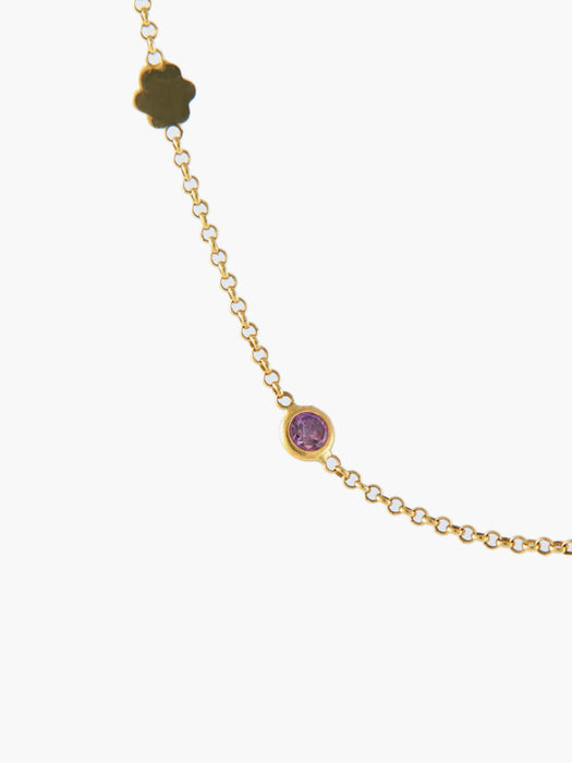 Collier COLLIER OR & AMETHYSTE 58 Facettes BO/130053