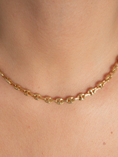 Collier COLLIER "GRAIN DE CAFE" EN OR JAUNE 58 Facettes BO/120061