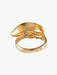 Ring 52 GOLD & DIAMOND “LEAF” RING 58 Facettes BO/120044