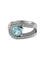 Bague BAGUE "U" AIGUE-MARINE & DIAMANTS 58 Facettes BO/170001