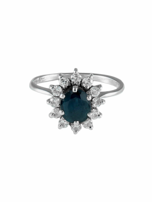 Bague 47 BAGUE Marguerite OR & SAPHIRS 58 Facettes BO/130086