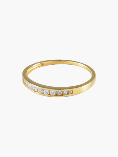 Bague 52.5 BAGUE ALLIANCE OR 58 Facettes AL190