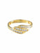 Ring 54 YELLOW GOLD “WAVE” RING 58 Facettes AL151E