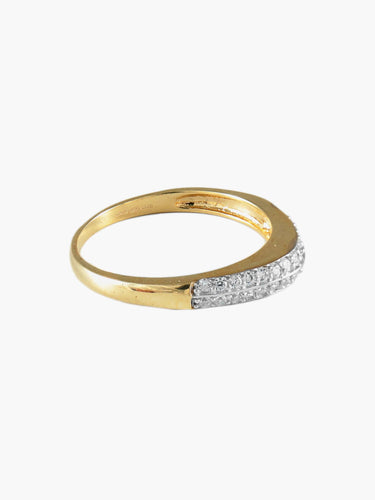 Bague BAGUES ALLIANCES SOLITAIRES OR JAUNE 58 Facettes SO266