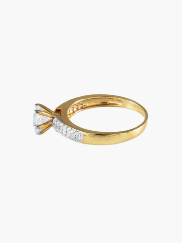 Bague BAGUES ALLIANCES SOLITAIRES OR JAUNE 58 Facettes SO266