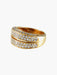 Ring 53 YELLOW GOLD AND DIAMOND RING 58 Facettes BO/130007