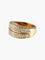Bague 53.5 BAGUE JONC PAVEE DE DIAMANTS 58 Facettes BO/130007
