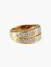 Ring 53 YELLOW GOLD AND DIAMOND RING 58 Facettes BO/130007