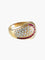Bague 54 BAGUE MODERNE OR RUBIS & DIAMANTS 58 Facettes BO/130068