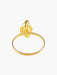 Ring 55 YELLOW GOLD “BOW” RING 58 Facettes BG1625