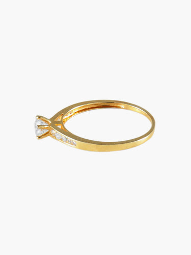 Bague 52 BAGUE SOLITAIRE OR JAUNE 58 Facettes SO240
