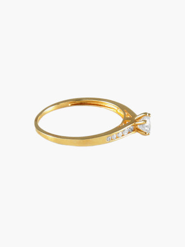 Bague 52 BAGUE SOLITAIRE OR JAUNE 58 Facettes SO240