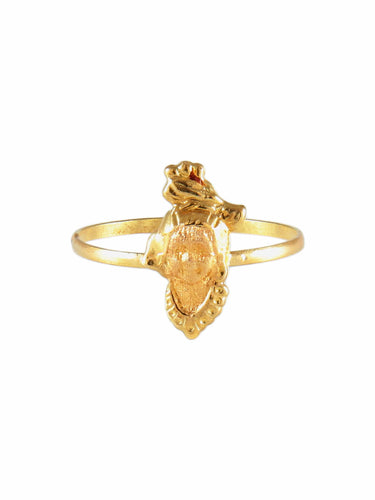 Bague 53 BAGUE ALLEGORIE OR 58 Facettes BG1627