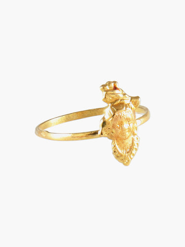 Bague 53 BAGUE ALLEGORIE OR 58 Facettes BG1627