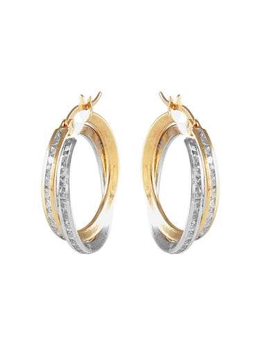 Boucles d'oreilles BOUCLES D’OREILLES "CREOLES" DEUX ORS 58 Facettes BO2258