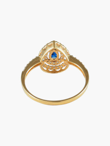 Pendentif PARURE "GOUTTE" OR JAUNE 58 Facettes PA439