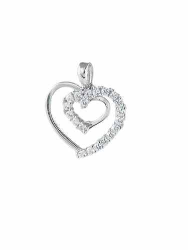 Pendentif PENDENTIF "CŒUR INFINI" OR 58 Facettes P1459