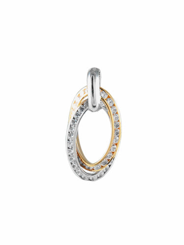 Pendentif PENDENTIF OVALE DEUX ORS 58 Facettes P1589