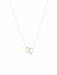 Collier COLLIER « TOI & MOI » OR JAUNE 58 Facettes CO1168