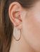 Earrings MODERN WHITE GOLD “CREOLE” EARRINGS 58 Facettes BO2393W