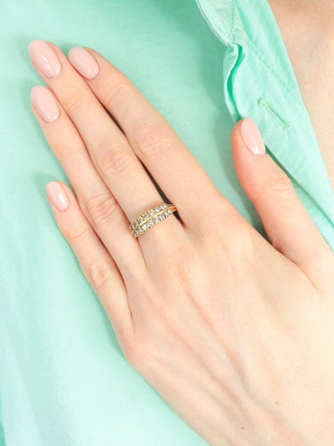 Bague 56 BAGUE OR & DIAMANTS 58 Facettes BO/130033