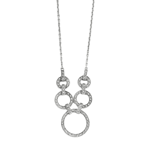 Modernist necklace in white gold and diamonds 58 Facettes DV0463-12