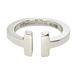 TIFFANY & CO ring - Silver “T” model ring 58 Facettes 25380