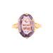 Ring 58 Oval Amethyst Ring 58 Facettes