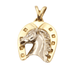 Horseshoe pendant in 18k gold with horse pendant 58 Facettes E359872