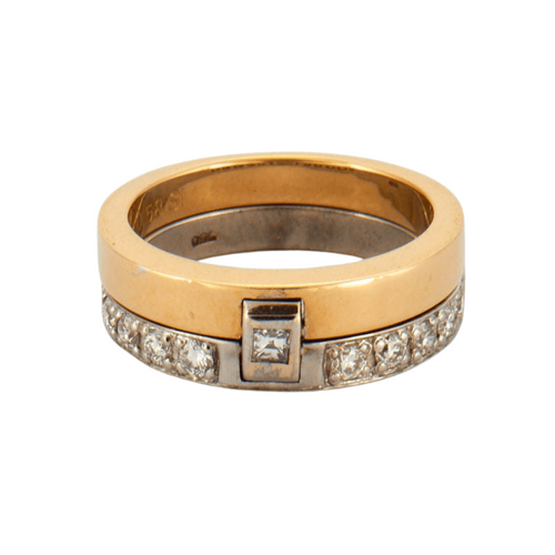 Bague 57 Alain Roure - Bague Chut... Je t'aime 58 Facettes