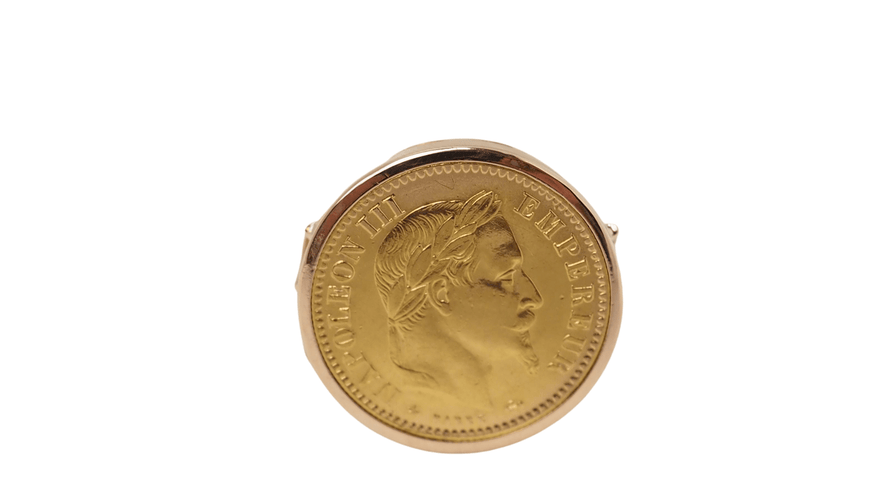 Bague 52 Bague pièce Napoléon III 58 Facettes 32401