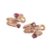 Boucles d'oreilles Boucles d’oreilles rubis diamants 58 Facettes
