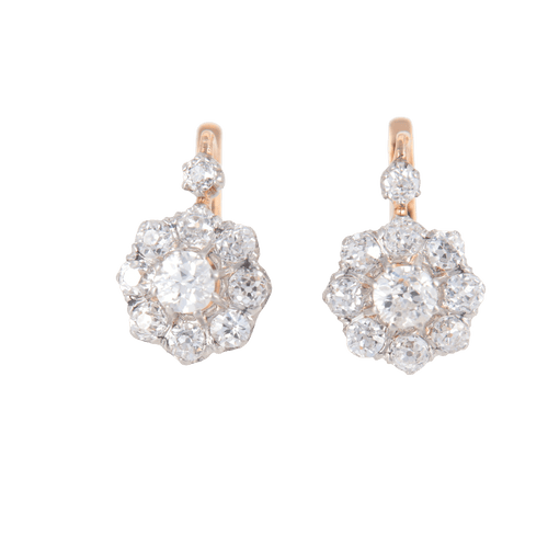 Boucles d'oreilles Boucles d'oreilles Style Pompadour Diamants 58 Facettes 0