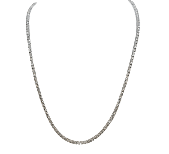 Collier Collier rivière en Or blanc 58 Facettes