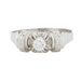 Ring 60 Ring White gold Diamond 58 Facettes REF 2040/17