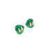 BULGARI earrings - Green stone heart earrings 58 Facettes